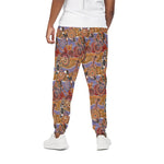 Australian Animals Pattern Print Cotton Pants