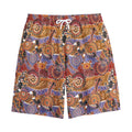 Australian Animals Pattern Print Cotton Shorts