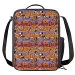 Australian Animals Pattern Print Crossbody Lunch Bag