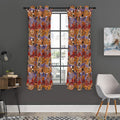 Australian Animals Pattern Print Grommet Curtain Panels