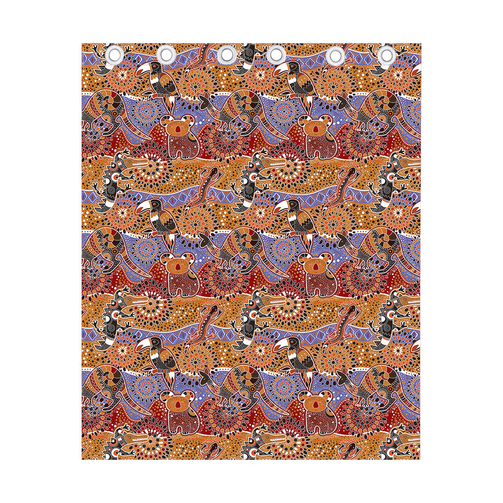 Australian Animals Pattern Print Curtain