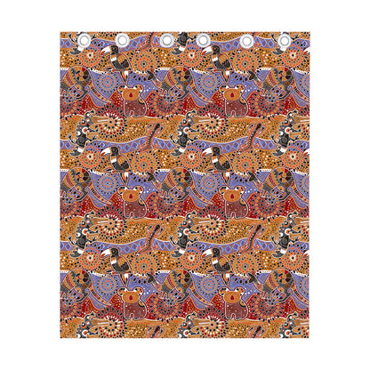 Australian Animals Pattern Print Curtain