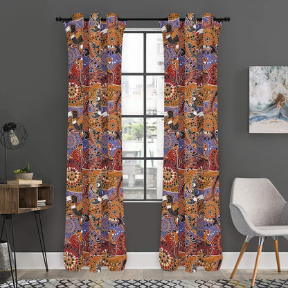 Australian Animals Pattern Print Curtain