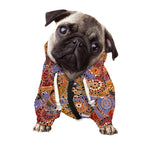Australian Animals Pattern Print Dog Zip Up Hoodie