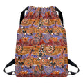 Australian Animals Pattern Print Drawstring Backpack