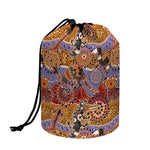 Australian Animals Pattern Print Drawstring Makeup Bag