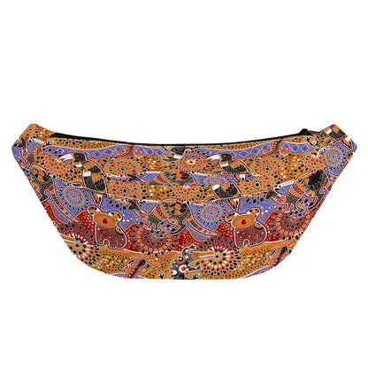 Australian Animals Pattern Print Fanny Pack