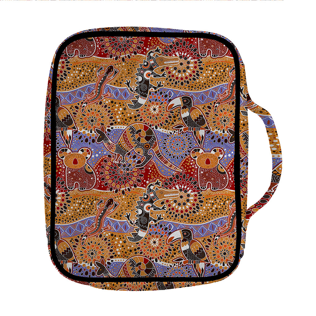 Australian Animals Pattern Print Front Pocket Bible Bag
