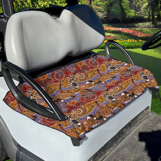 Australian Animals Pattern Print Golf Cart Seat Cover