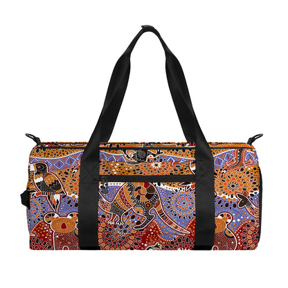 Australian Animals Pattern Print Gym Bag