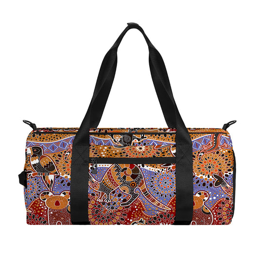 Australian Animals Pattern Print Gym Bag