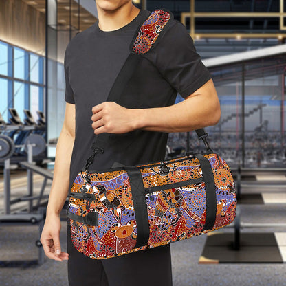 Australian Animals Pattern Print Gym Bag