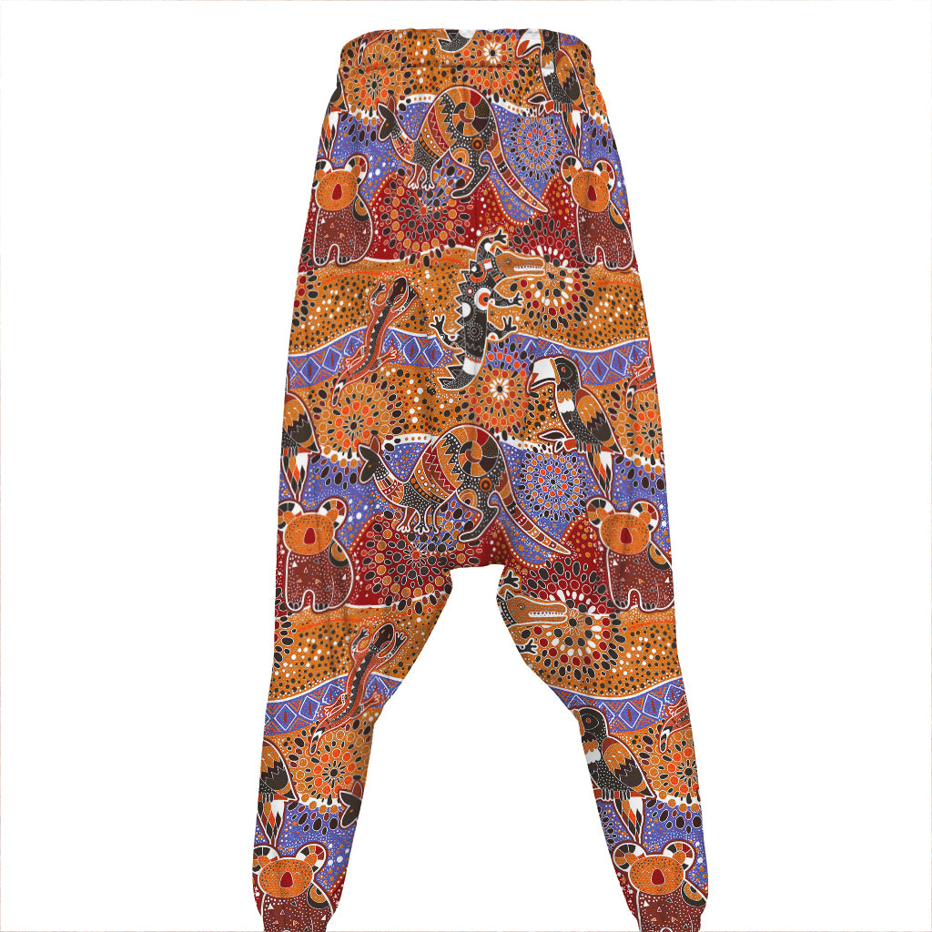 Australian Animals Pattern Print Hammer Pants