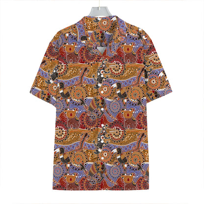 Australian Animals Pattern Print Hawaiian Shirt