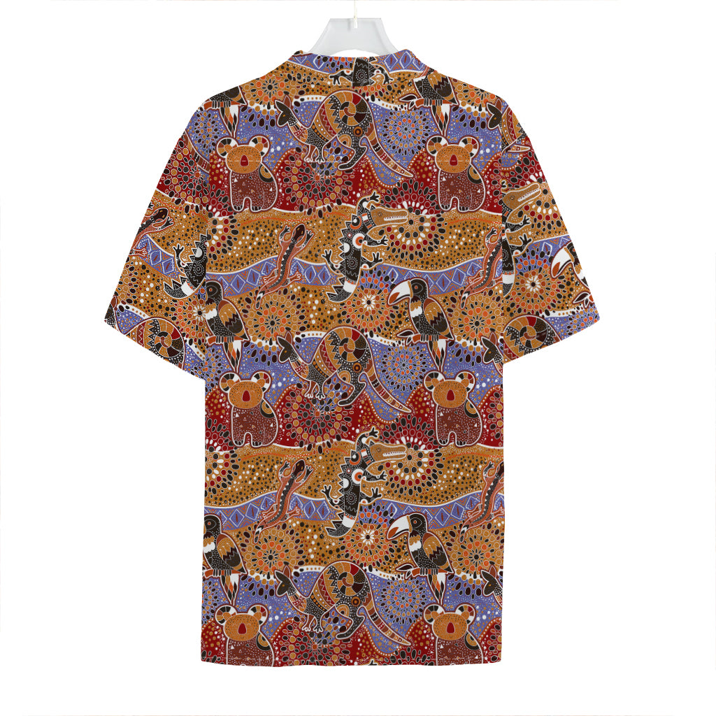 Australian Animals Pattern Print Hawaiian Shirt