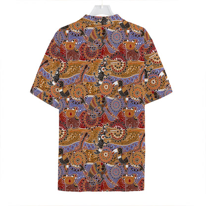 Australian Animals Pattern Print Hawaiian Shirt