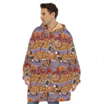 Australian Animals Pattern Print Hoodie Blanket