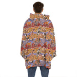Australian Animals Pattern Print Hoodie Blanket