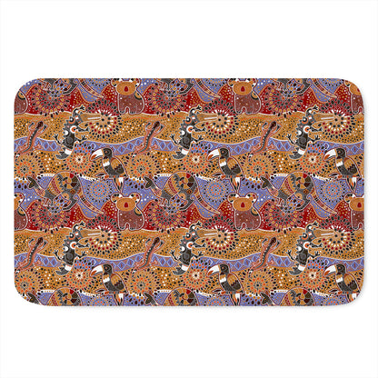 Australian Animals Pattern Print Indoor Door Mat