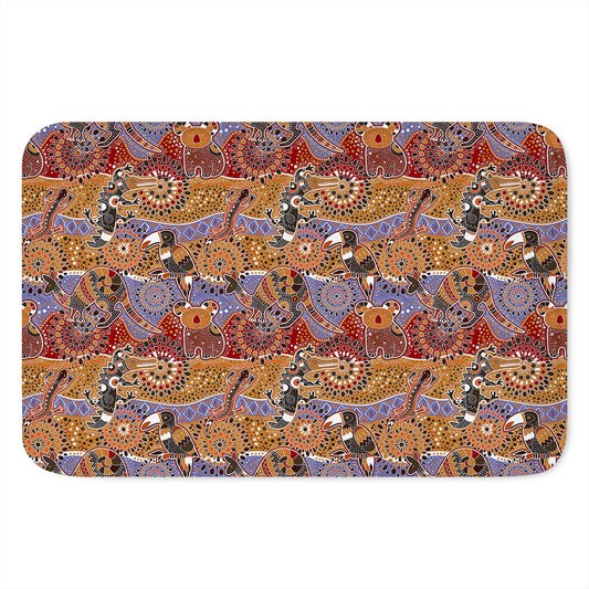 Australian Animals Pattern Print Indoor Door Mat