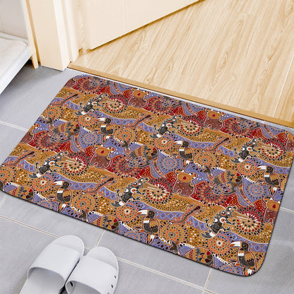 Australian Animals Pattern Print Indoor Door Mat