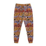 Australian Animals Pattern Print Jogger Pants