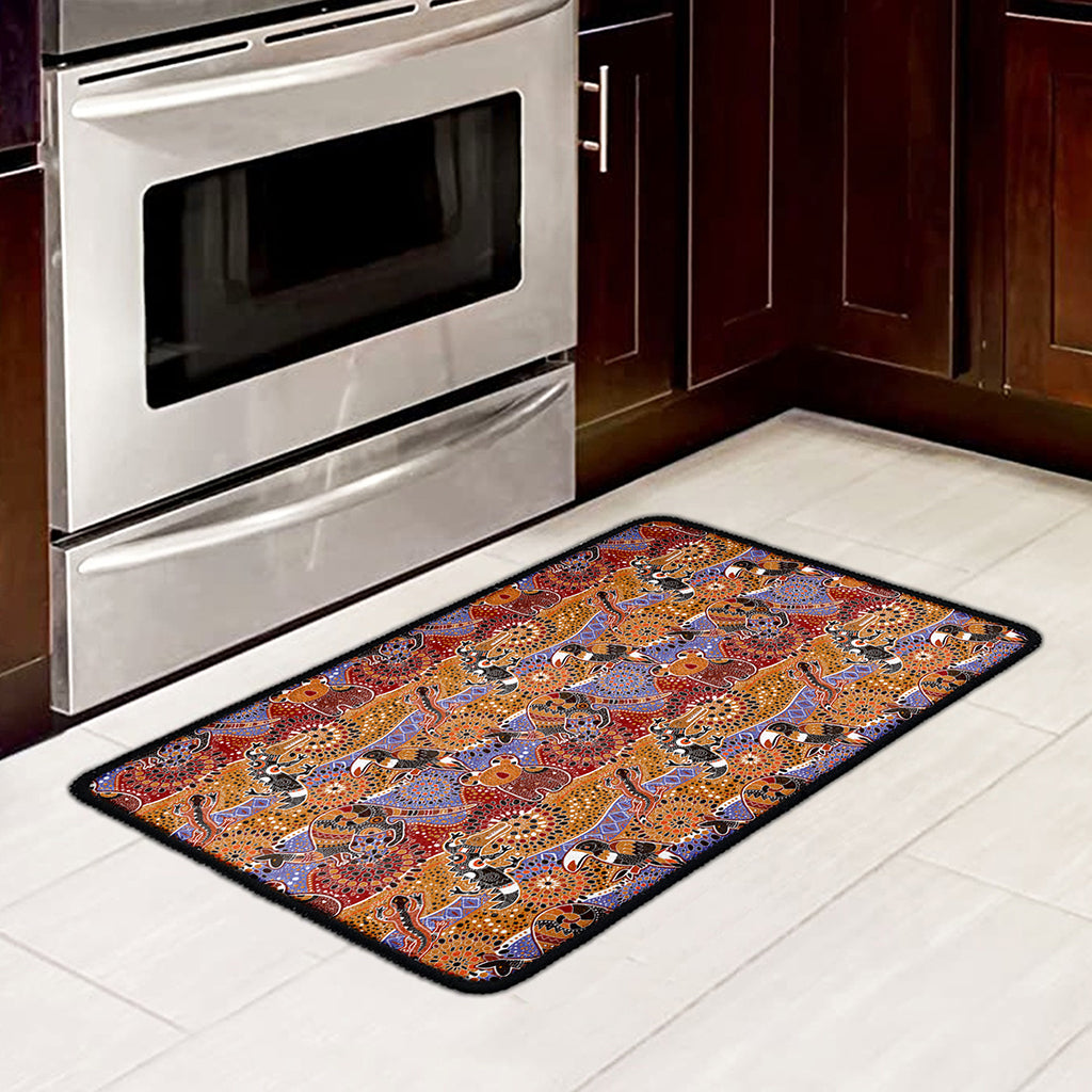Australian Animals Pattern Print Kitchen Mat