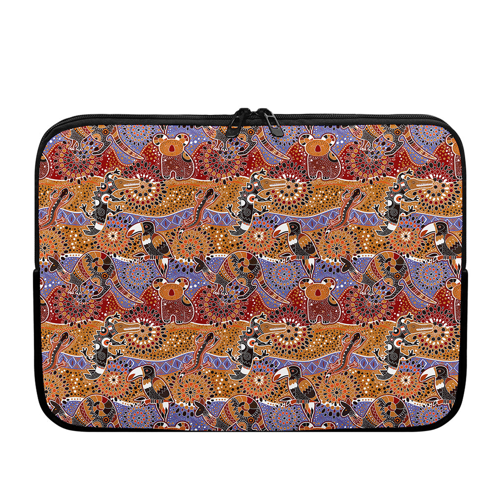 Australian Animals Pattern Print Laptop Sleeve