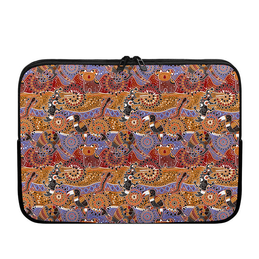 Australian Animals Pattern Print Laptop Sleeve