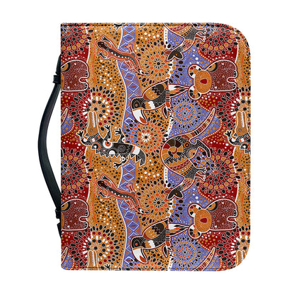 Australian Animals Pattern Print Leather Bible Cover