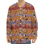 Australian Animals Pattern Print Long Sleeve Baseball Jersey