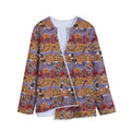 Australian Animals Pattern Print Long Sleeve Short Coat