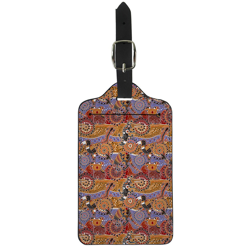 Australian Animals Pattern Print Luggage Tag