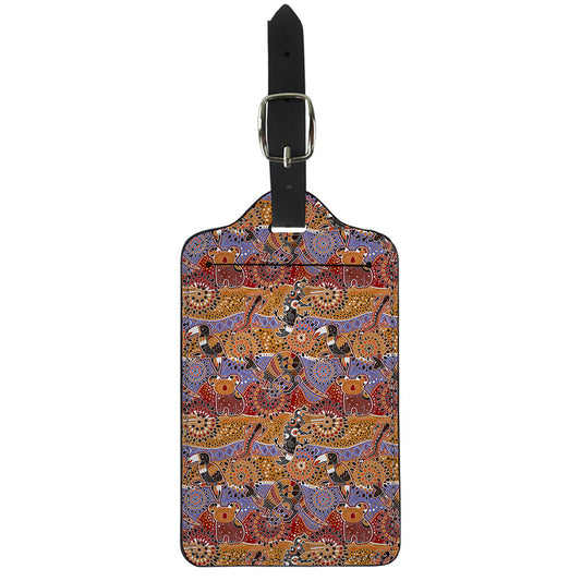 Australian Animals Pattern Print Luggage Tag