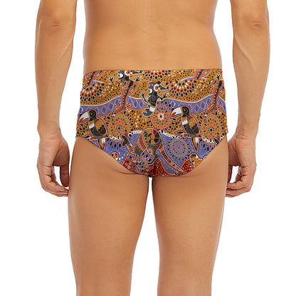 Australian Animals Pattern Print Men's Briefs