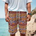Australian Animals Pattern Print Men's Cargo Shorts