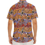 Australian Animals Pattern Print Men's Deep V-Neck Shirt