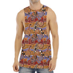 Australian Animals Pattern Print Men's Muscle Tank Top