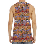 Australian Animals Pattern Print Men's Muscle Tank Top