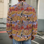 Australian Animals Pattern Print Men's Shirt Jacket