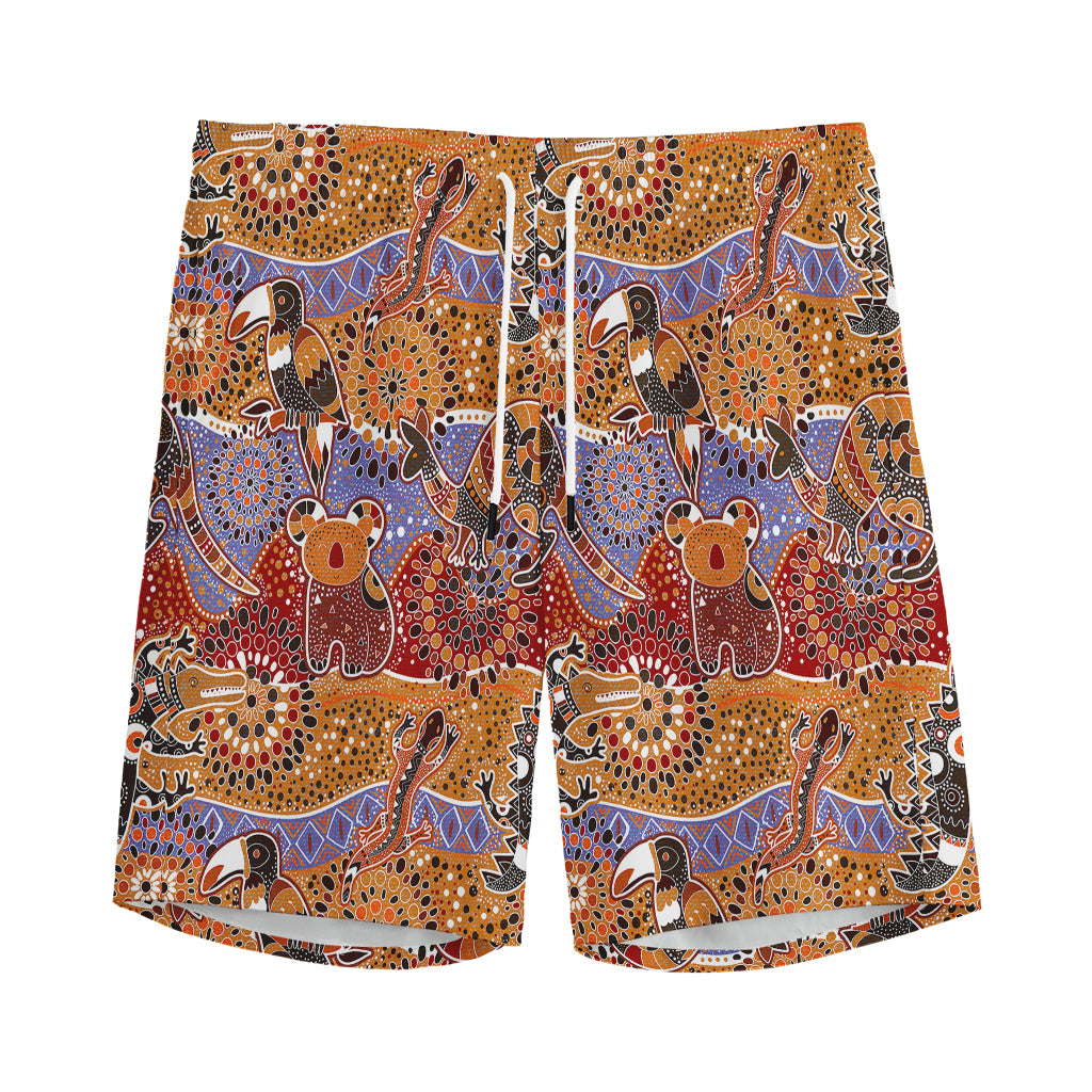 Australian Animals Pattern Print Men's Sports Shorts