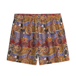 Australian Animals Pattern Print Mesh Shorts