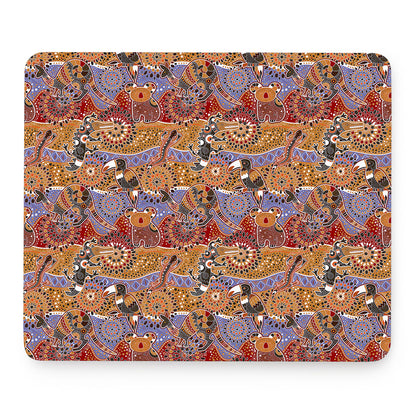 Australian Animals Pattern Print Mouse Pad