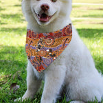 Australian Animals Pattern Print Over The Collar Dog Bandana