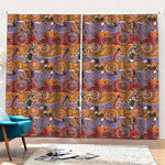Australian Animals Pattern Print Pencil Pleat Curtains