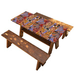 Australian Animals Pattern Print Picnic Table Cover