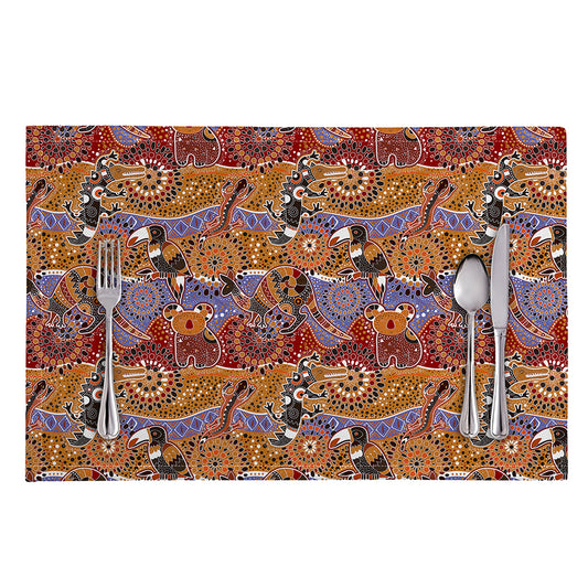 Australian Animals Pattern Print Placemat