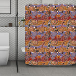 Australian Animals Pattern Print Polyester Shower Curtain