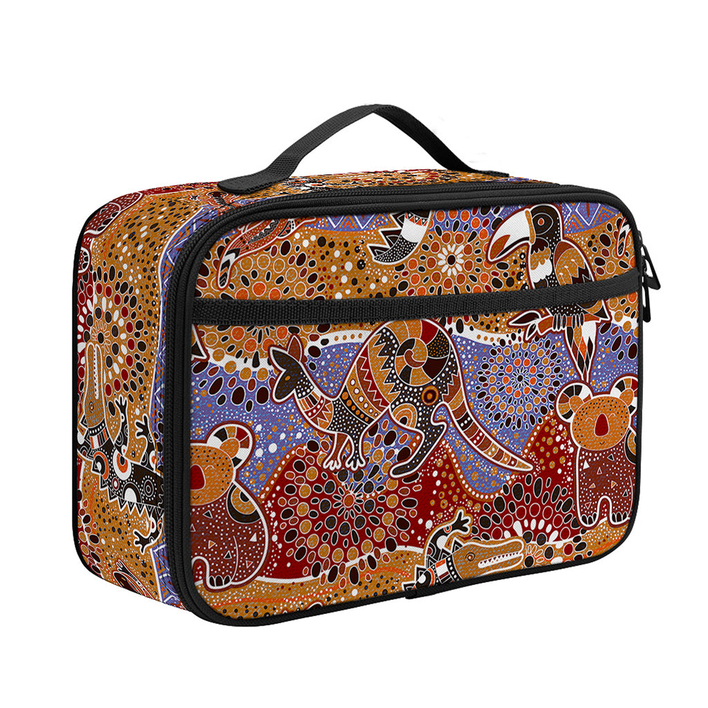 Australian Animals Pattern Print Portable Lunch Bag