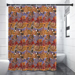 Australian Animals Pattern Print Premium Shower Curtain